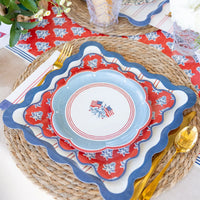American Flag Paper Plates