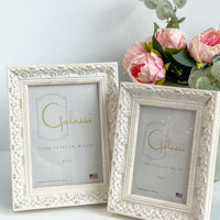 Antoinette White Distressed Frame