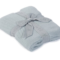 Barefoot Dreams Cozychic Lite Blue Ribbed Blanket