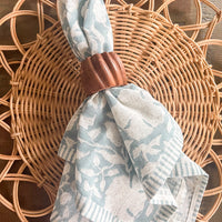Blue Floral Cloth Napkin