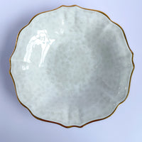 Casafina Impressions White and Gold Individual Pasta Bowl