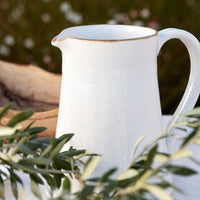 Casafina Sardegna White Pitcher