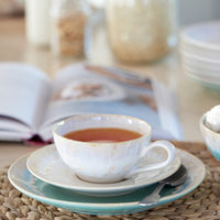 Casafina Taormina White Tea Cup And Saucer