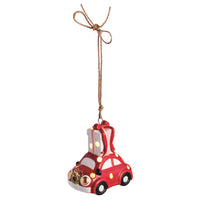 Ceramic Car LED Ornament