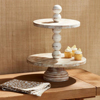 Chunky Beaded Tiered Tray