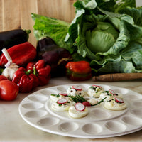 Cook And Host White Egg Platter