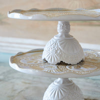 Costa Nova Cristal Nacar Footed Plate