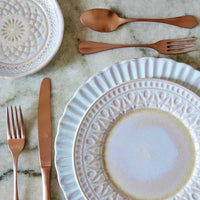 Costa Nova Cristal Nacar Salad Plate