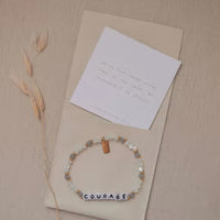 Courage Beaded Stretch Bracelet