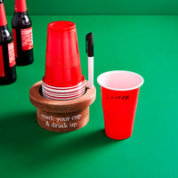 Disposable Cup & Marker Set