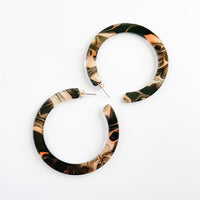 Espresso Hoop Earrings