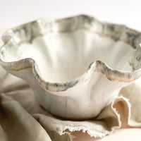 Etta B Magnolia Round Fluted Bowl