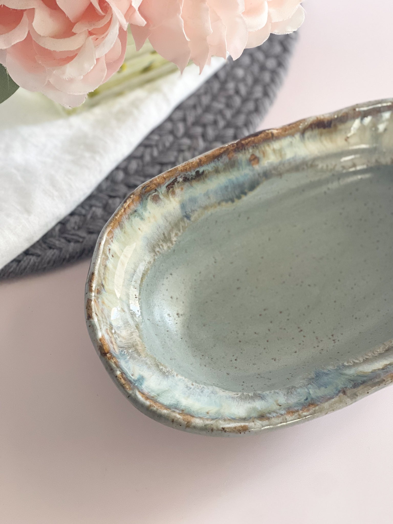 Etta B Pottery Peaceful With Lapis Southern Side Dish