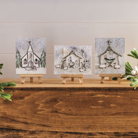 Farmhouse Art With Easel
