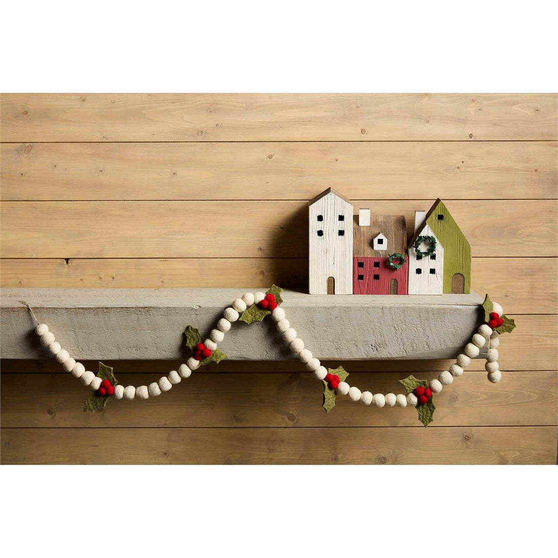 Felt Holly Garland