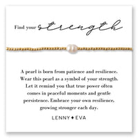 Find Your Strength Pearl Bracelet