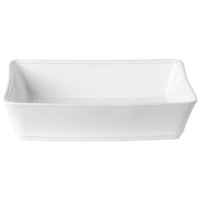 Friso White 14 Inch Rectangular Baker