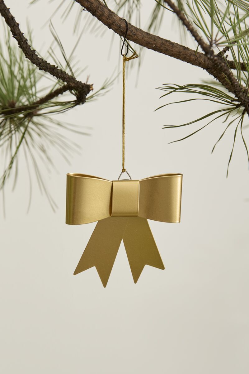 Gold Bow Ornament