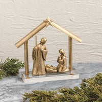 Gold Resin Nativity