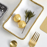 Golden Salerno Rectangular Dish PB