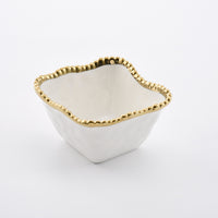 Golden Salerno Square Snack Bowl PB