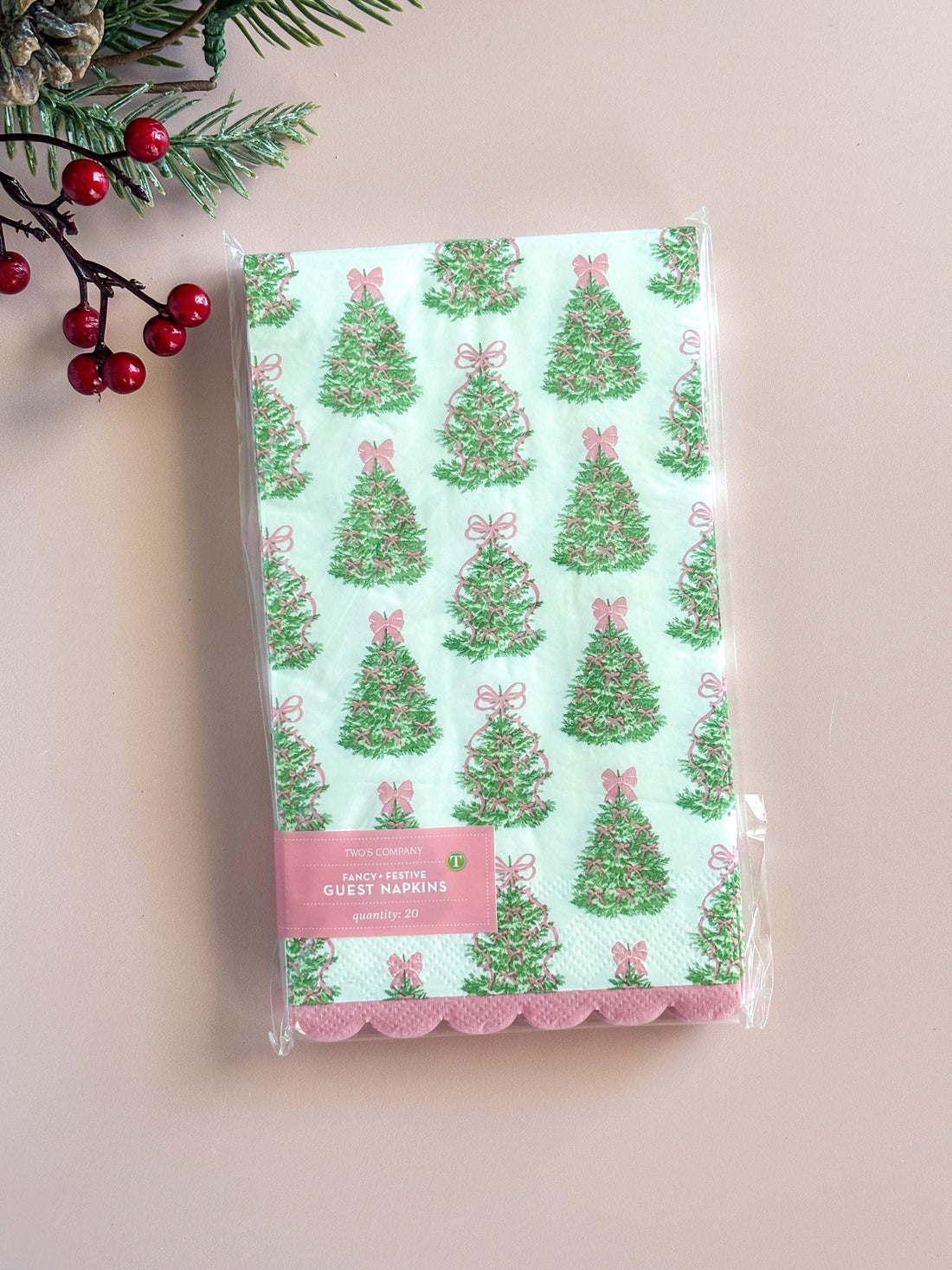 Holiday Trees Paper Guest Towel