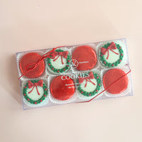 Holiday Chocolate Covered Cookies With Wreaths