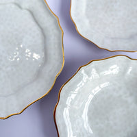 Casafina Impressions White and Gold Individual Pasta Bowl