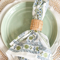 Juliska Seville Stripe Green Napkin