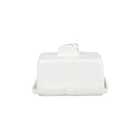 Lastra White Butter Dish