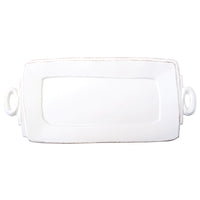 Lastra White Handled Rectangular Platter