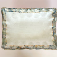 Magnolia Fluttered Rectangle Tray