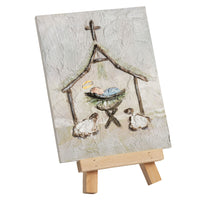 Manger Art With Easel