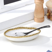 Pampa Bay Golden Salerno Long Condiment Bowl