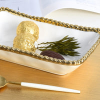 Pampa Bay Golden Salerno Rectangular Dish