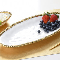 Pampa Bay Golden Salerno Small Oval Serving Piece