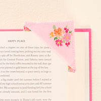 Pink Corner Bookmark
