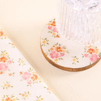 Pink Floral Coaster
