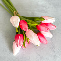 Pink Mixed Real Touch Tulip Bundle