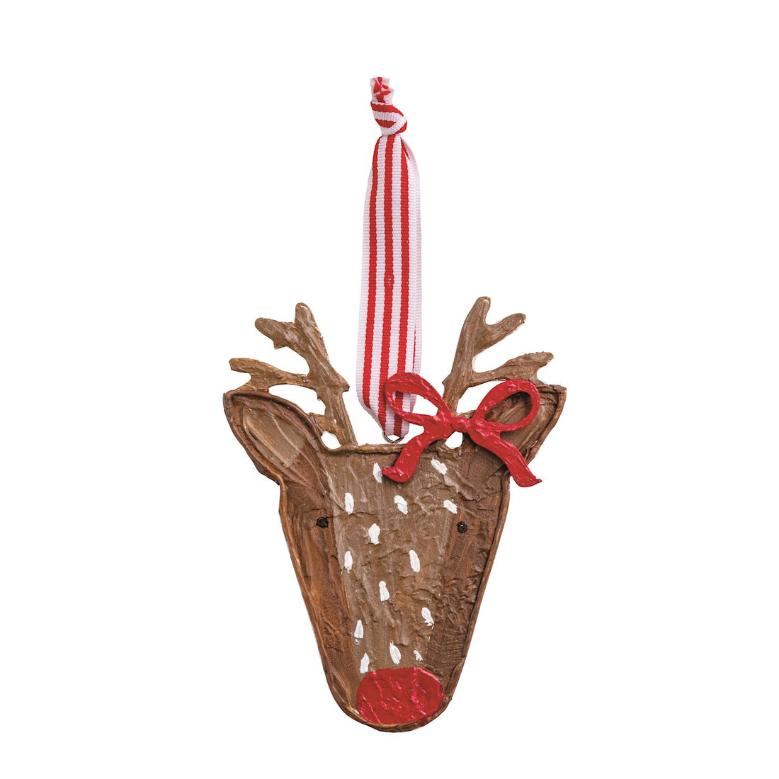 Reindeer Wood Painted Ornament