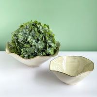 Rivo Cream Ruffled Bowl