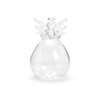 Small Glass Angel Bud Vase