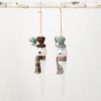 Snowman Finial Ornament
