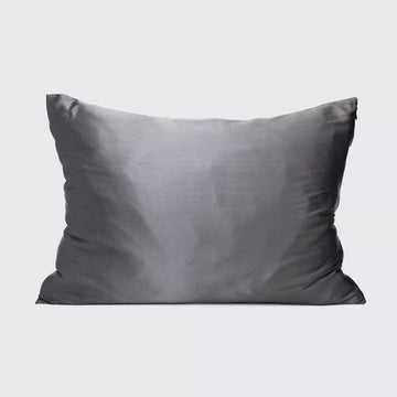 Standard Charcoal Satin Pillow Case