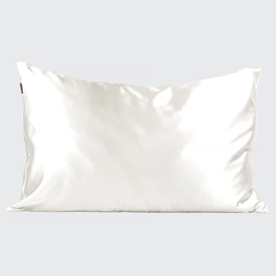 Standard Ivory Satin Pillowcase