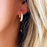 Stella Cubic Zirconia Hoop Earrings