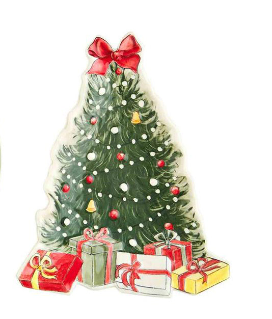 Stoneware Christmas Tree Platter