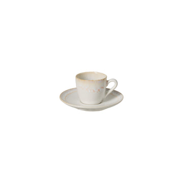 Taormina White Coffee Cup And Saucer
