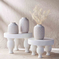 Textured Stoneware Vase