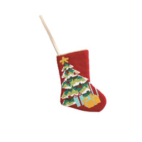 Tree Needlepoint Stocking Ornament